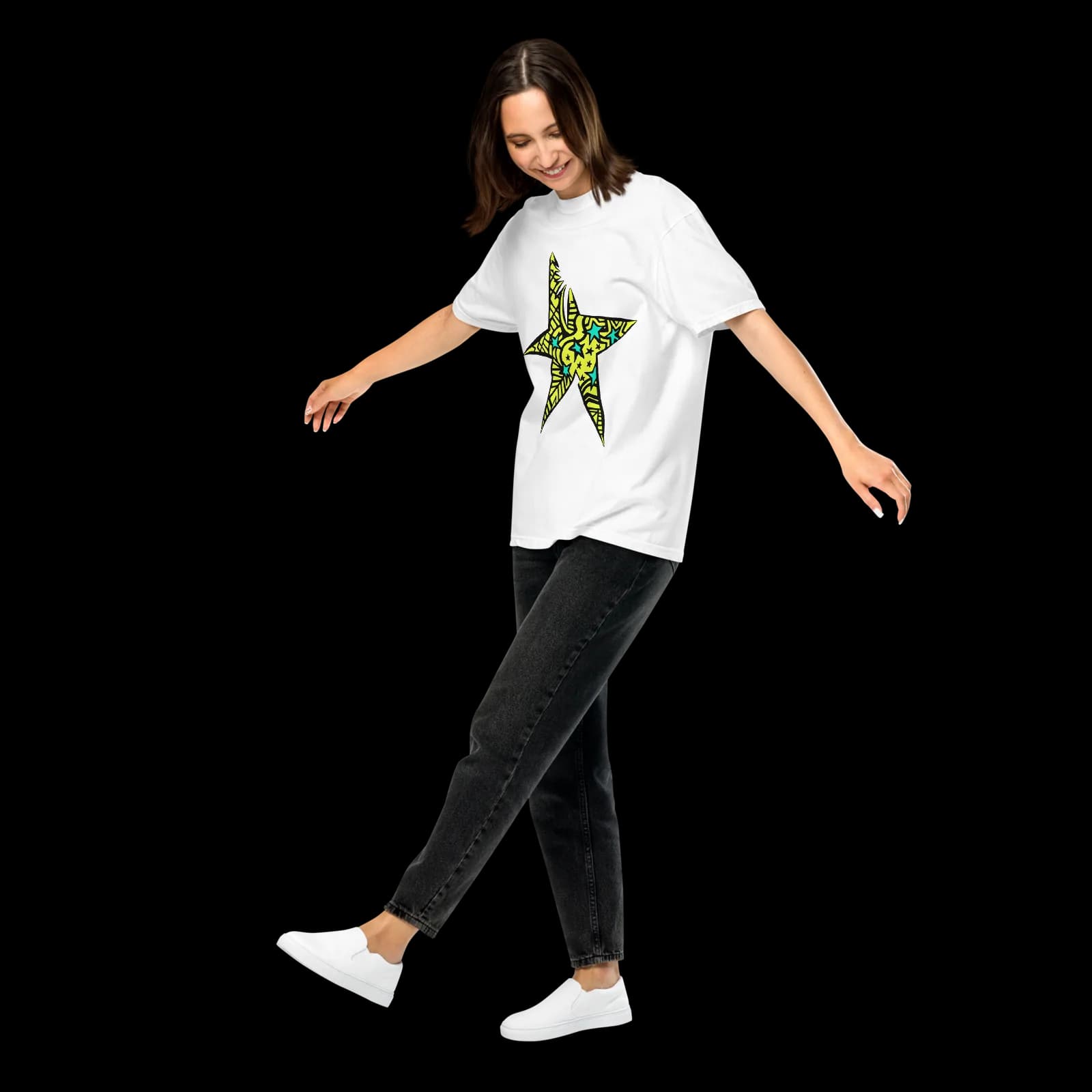 The Original Star Tee: Big · White