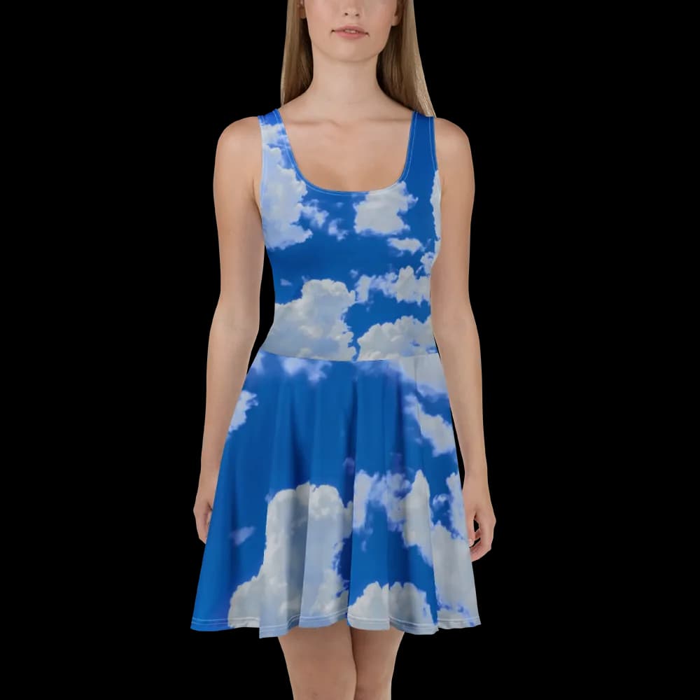 Clouds Skater Dress